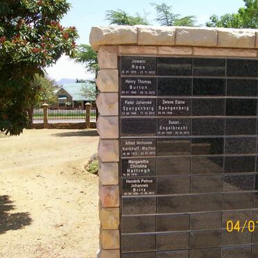 4. NG Kerk muur van herinnering, Fouriesburg