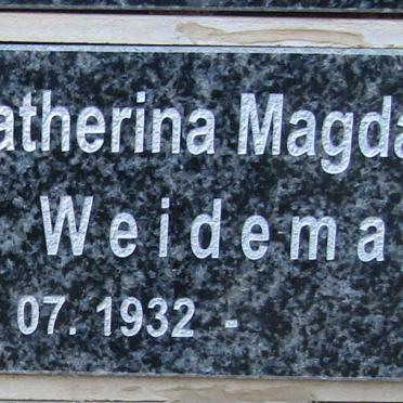 WEIDEMAN Catherina Magdalena 1932-