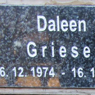 GRIESEL Daleen 1974-2015