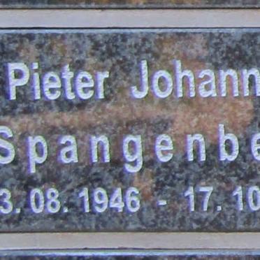 SPANGENBERG Pieter Johannes 1946-2012