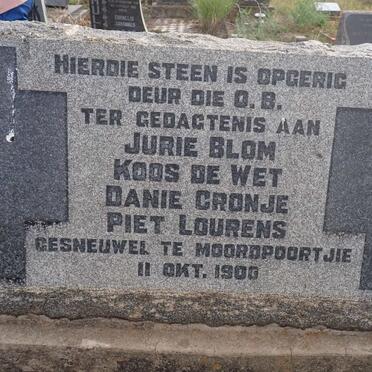 4. Gedenksteen Moordpoortjie 1900