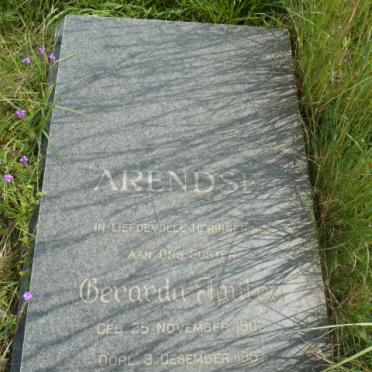 ARENDSE Berarda Jantyn 1903-1987