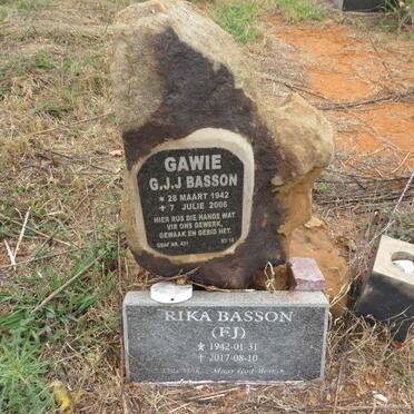 BASSON G.J.J. 1942-2006 & F.J. 1942-2017