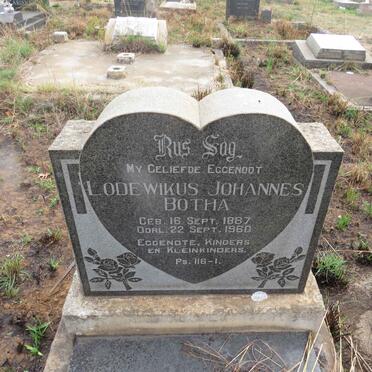BOTHA Lodewikus Johannes 1887-1960