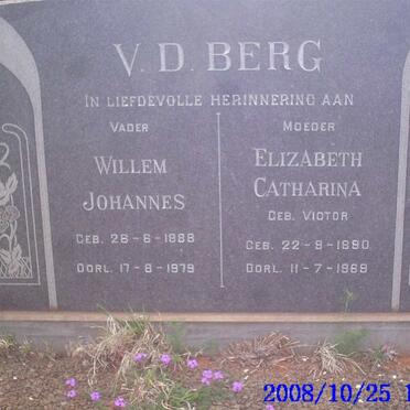 BERG Willem Johannes, v.d. 1888-1979 &amp; Elizabeth Catharina VICTOR 1890-1969