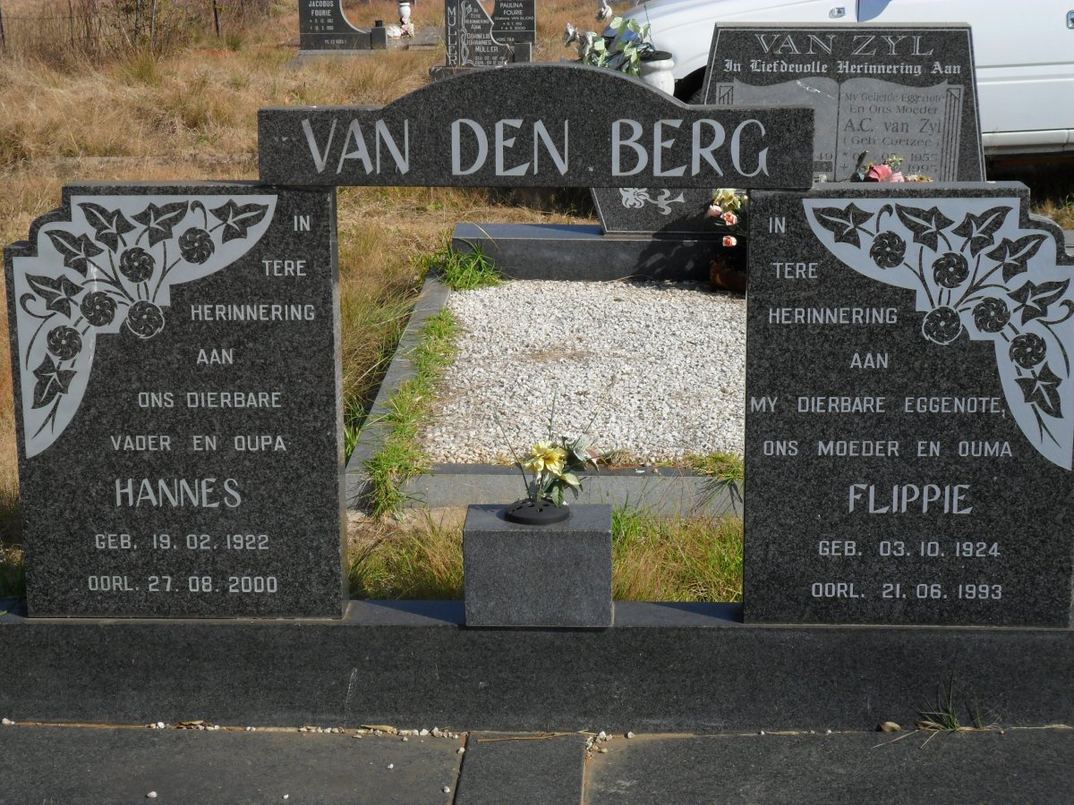 BERG Hannes, van den 1922-2000 &amp; Flippie 1924-1993