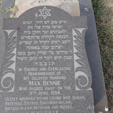 BENNIE Max -1954