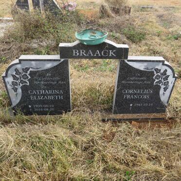 BRAACK Cornelius Francois 1941- & Catharina Elizabeth 1939-2016