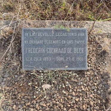 BEER Frederik Coenraad, de 1893-1960