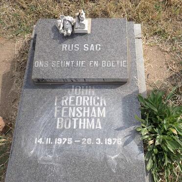 BOTHMA John Frederick Fensham 1975-1976