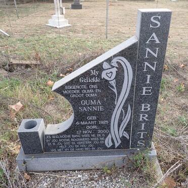 BRITS Sannie 1925-2000