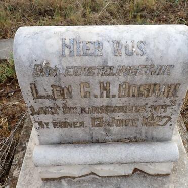 BOSMAN Len C.H. 1927-1927