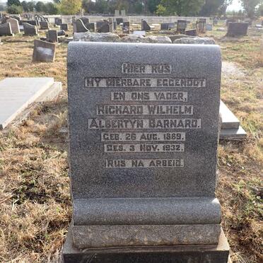 BARNARD Richard Wilhelm Albertyn 1889-1932