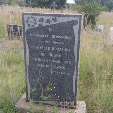 BRUYN Elizabeth Dorathea, de 1870-1946