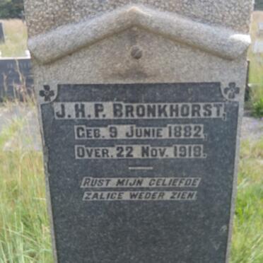 BRONKHORST J.H.P. 1882-1918