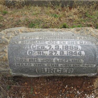 BURGER Joe 1889-1944