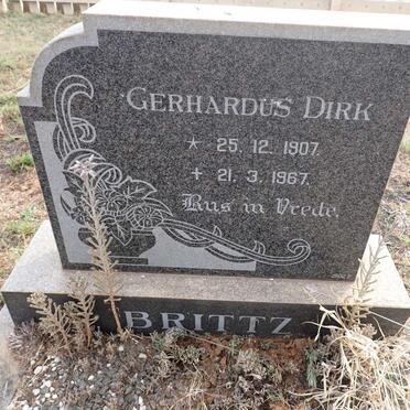 BRITTZ Gerhardus Dirk 1907-1967