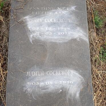 COCKCROFT Henry 1928-2012 & Judith 1936-