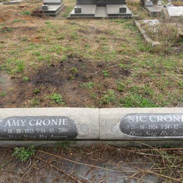 CRONJE Nic 1924-2007 & Amy 1925-2000