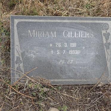 CILLIERS Miriam 1911-1993