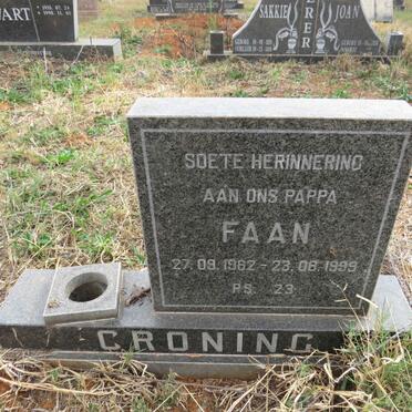 CRONING Faan 1962-1999