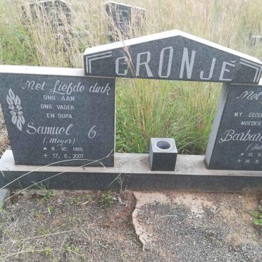 CRONJÉ Samuel 1915-2001 &amp; Barbara J. 1908-1990
