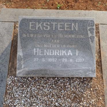 EKSTEEN Hendrika F. 1897-1987