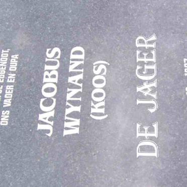JAGER Jacobus Wynand, de 1927-2003