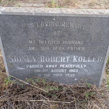 KOLLER Sidney Robert -1963