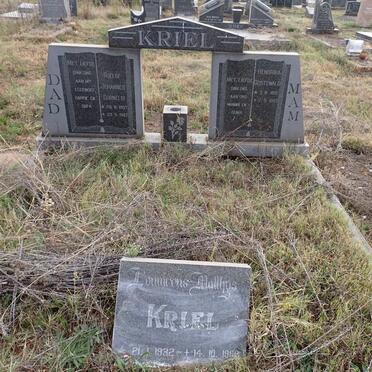KRIEL Roelof Johannes Cornelis 1907-1987 & Hendrika Oostewald 1910-1989 :: KRIEL Louwrens Matthys 1932-1988 _1