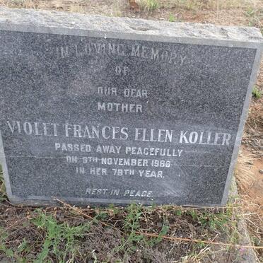 KOLLER Violet Frances Ellen -1968
