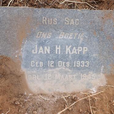 KAPP Jan H. 1933-1945