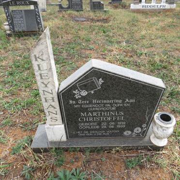 KLEYNHANS Marthinus Christoffel 1919-1999