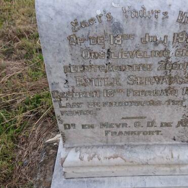 KOCK Emile Servaas, de 1920-1921