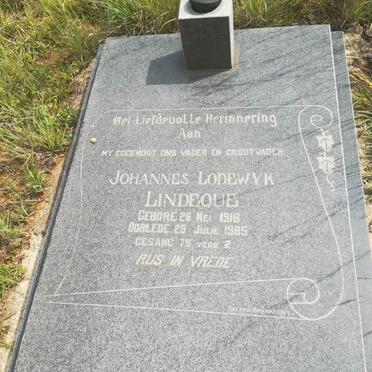 LINDEQUE Johannes Lodewyk 1918-1985
