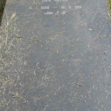 LEONARD Johanna Aletha Petronella Christina nee KOTZE 1908-1991