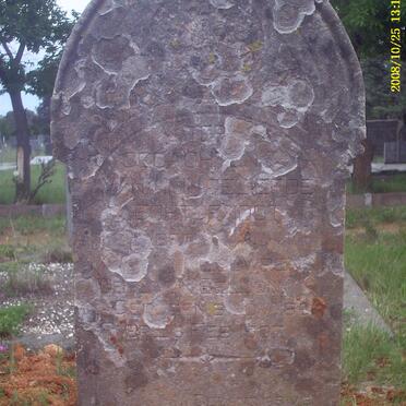 LOUWRENS Elizabetha nee VAN BELJON -1907