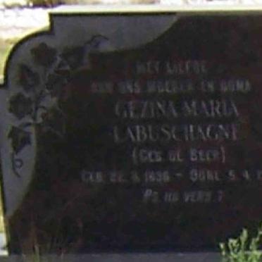 LABUSCHAGNE Gezina Maria nee DE BEER 1936-1979