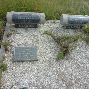 LUBBE Gideon Rudolph 1905-1970 &amp; Hester Johanna Susanna 1910-1997 :: LUBBE Francois Frederik Johannes 1930-1986