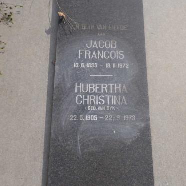 MERWE Jacob Francois, van der  1899-1972 & Hubertha Christina VAN DYK 1905-1973_2