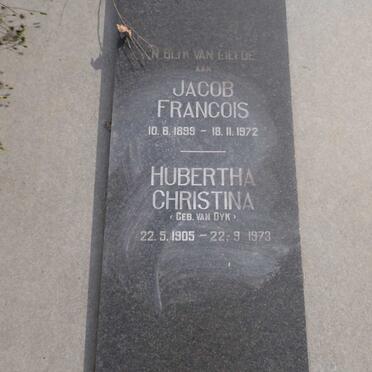 MERWE Jacob Francois, van der  1899-1972 & Hubertha Christina VAN DYK 1905-1973_2