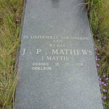 MATHEWS J.P. 1929-