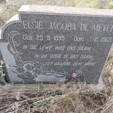 MEYER Elsie Jacoba, de 1895-1963