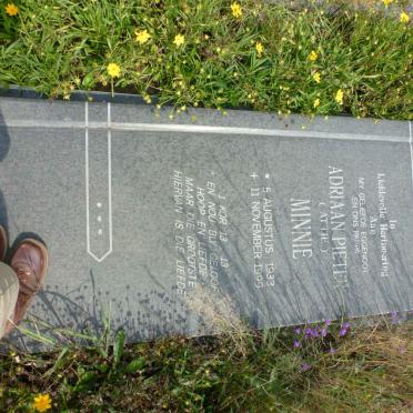 MINNIE Adriaan Pieter 1933-1999