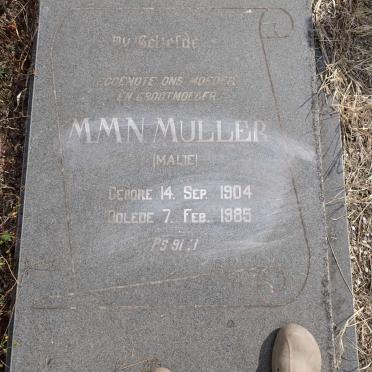 MULLER M.M.N. 1904-1985