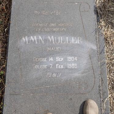 MULLER M.M.N. 1904-1985
