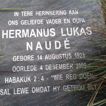 NAUDE Hermanus Lukas 1923-2009