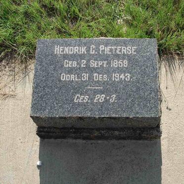 PIETERSE Hendrik C. 1858-1943