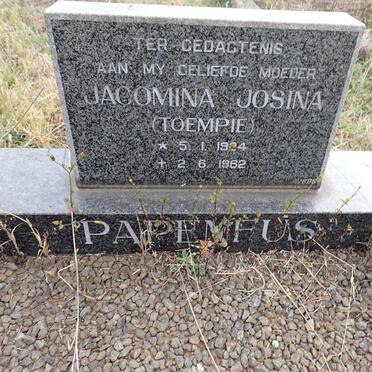 PAPENFUS Jacomina Josina 1924-1962