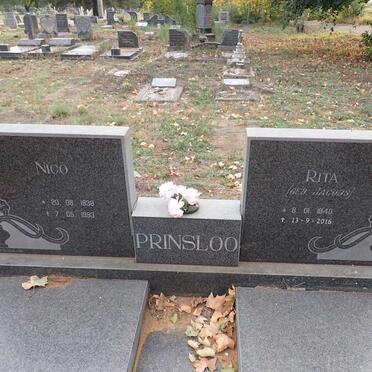 PRINSLOO Nico 1938-1993 & Rita JACOBS 1940-2016